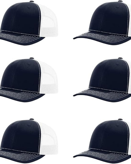 Richardson 112 Classic Six-Panel Adjustable Snapback Trucker Cap | Bulk Packs Available