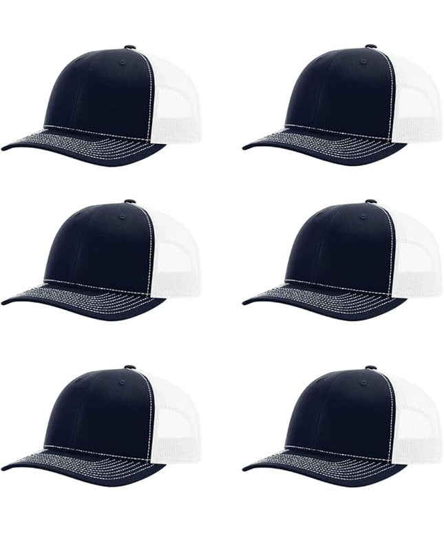 Richardson 112 Classic Six-Panel Adjustable Snapback Trucker Cap | Bulk Packs Available