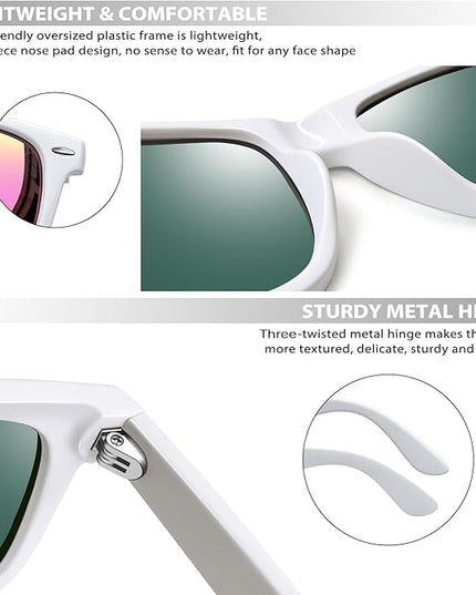 Joopin Square Sunglasses Polarized UV Protection Trendy Designer Sun Glasses Men Women