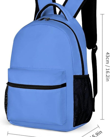 Fashion Cornflower Blue Backpack Lightweight Large Capacity Laptop Daybag for Travel Work