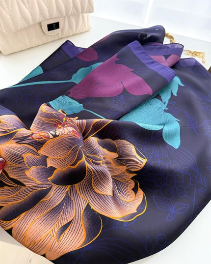 Headscarf Large Square Scarf 35" Fashion Scarves Silk Feeling Hair Wrapping Scarfs Hairscarf BA16