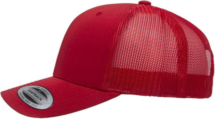 Yupoong Classic Premium Mesh 6 Panel Retro Trucker Cap | Mid Profile Snapback | OSFA | Bulk Pack Available