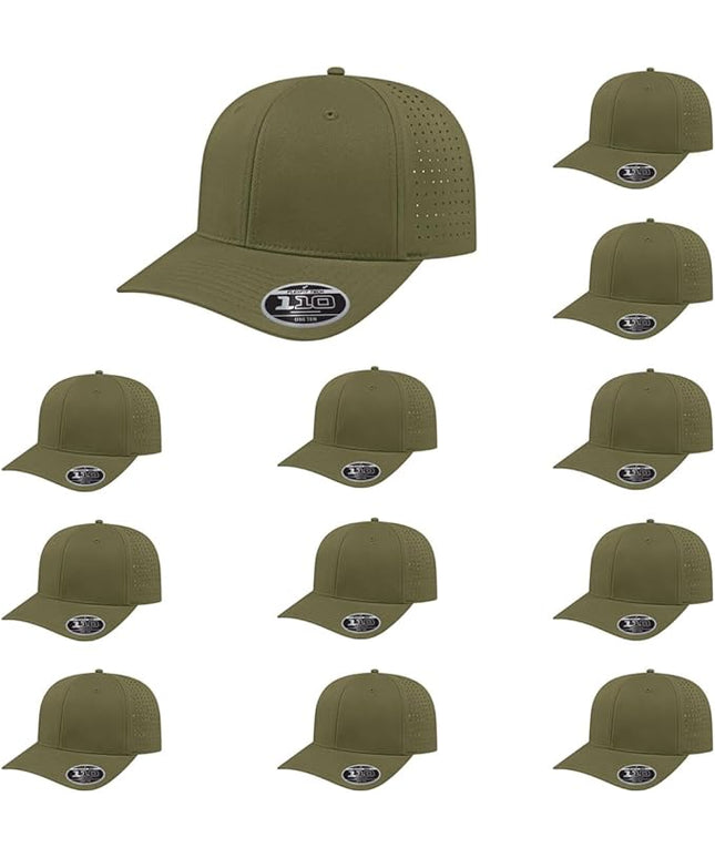 Cap America i8533 Flexfit 110 Perforated Performance Snapback Mid Profile 6-Panel Cap w/UV Guard & Adjustable Snapback