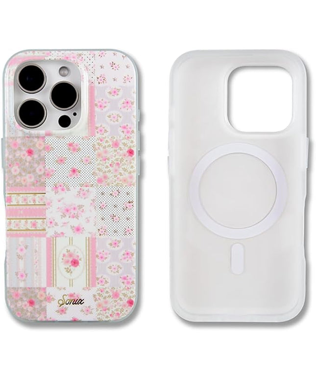 Sonix Case for iPhone 16 Pro | Compatible with MagSafe | 10ft Drop Tested | Patchwork Cottage