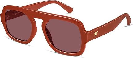 VANLINKER Oversized Retro Square Aviator Sunglasses for Women Men 70s Vintage Style Trendy Big Flat Top Sun Glasses VL9826