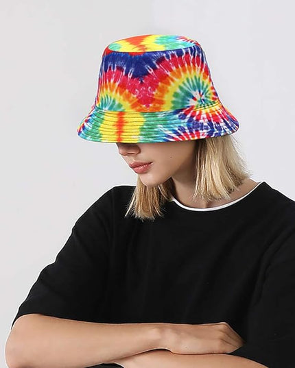 XYIYI Cute Bucket Hat Beach Fisherman Hats for Women, Reversible Double-Side-Wear