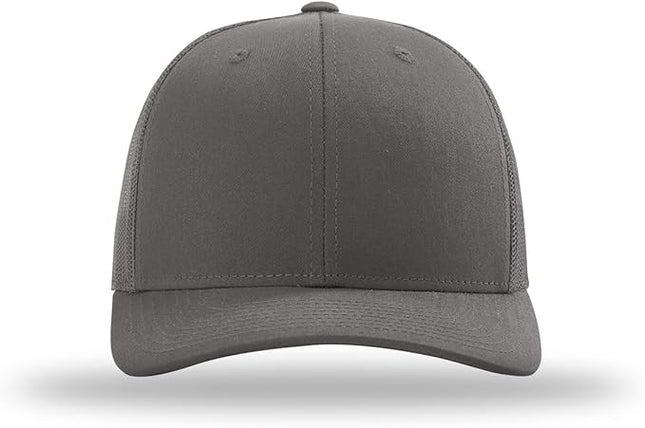 Richardson 112 Trucker Hat - Premium Adjustable Snapback Hat - Structured Six Panel Richardson Blank Caps