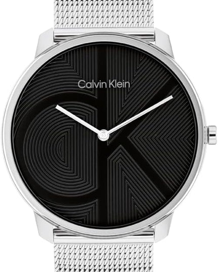 Calvin Klein Women's CK Iconic - 35mm 2H Quartz Watch - Stainless Steel Mesh Bracelet - Water Resistance 30 Meters – Premium Fashion Timepiece for Everyday Style - Gift for Her