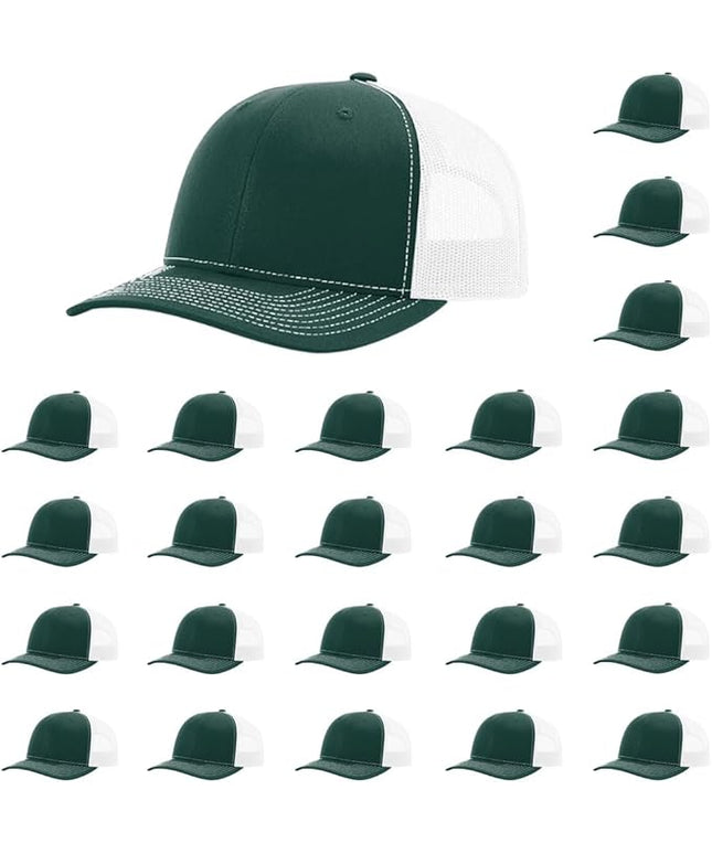 Richardson 112 Classic Six-Panel Adjustable Snapback Trucker Cap | Bulk Packs Available