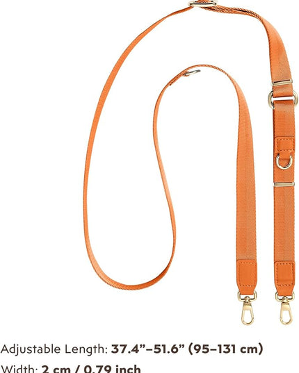 WEZEBEL Orange Crossbody Strap for Cell Phone, Adjustable Nylon Lanyard & Accessory Kit for iPhone for Everyday Carry