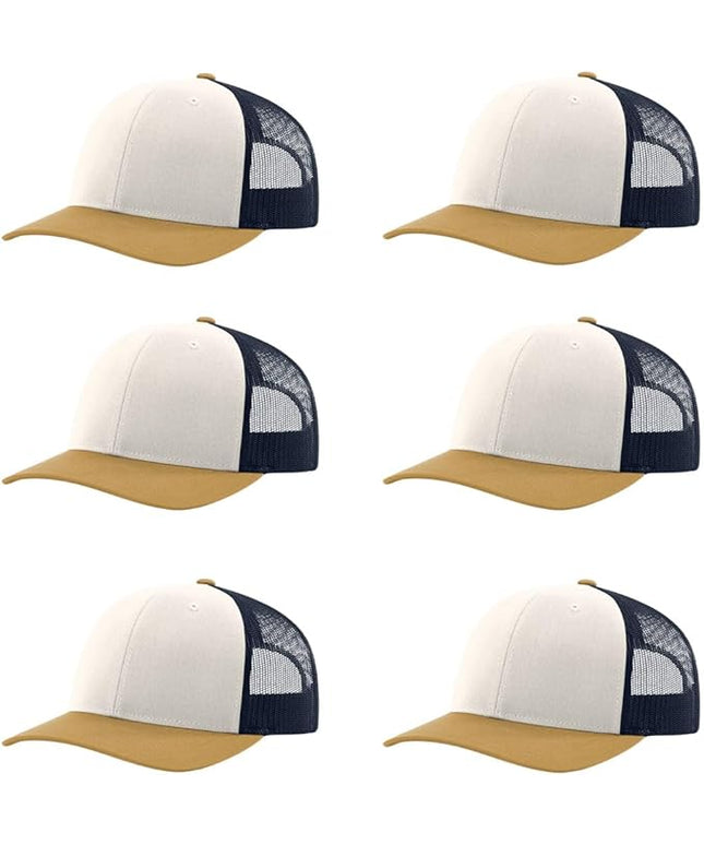 Richardson 112 Classic Six-Panel Adjustable Snapback Trucker Cap | Bulk Packs Available
