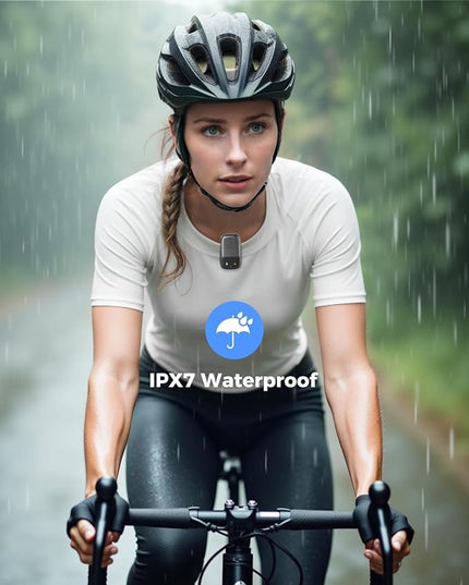 SUPERONE 2026 Upgrade Wearable Bluetooth Speaker with Voice Assistant & Mic, IPX7 Waterproof Clip-on Portable Speaker, TWS Pairing, Up to 30H of Play, Supports Siri/Google/Alexa