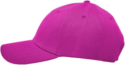 Glory Max Plain Baseball Cap Hook & Loop Strap Adjustable Solid Blank Curved Visor Hat