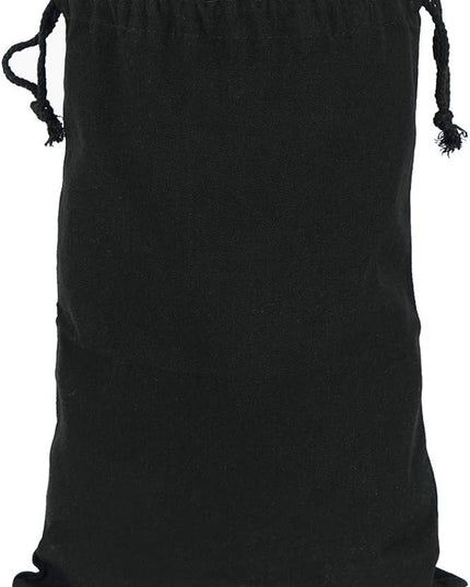 Lanyani 6 Packs Bank Coin Money Cash Bag Sacks, 12" x 17" Canvas Deposit Change Transit Bags with Drawstring, Heavy Duty, Black
