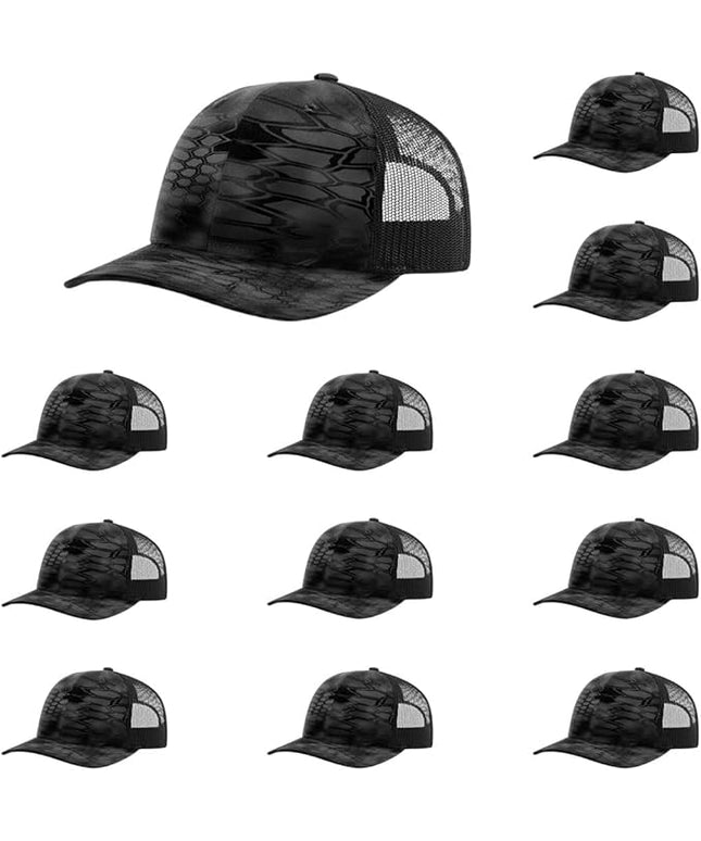 Richardson 112 Classic Six-Panel Adjustable Snapback Trucker Cap | Bulk Packs Available