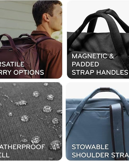Peak Design Everyday Totepack 20L, Ocean, Weatherproof Shell, Top and Side Access, FlexFold Dividers, Laptop Sleeve, Internal Pockets, Backpack or Hand Carry, Versatile Tote Bag for Women and Men