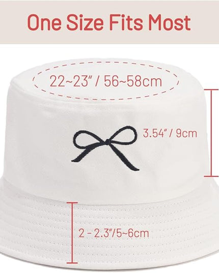 Cotton Bucket Hat for Women Men Summer Travel Sun Beach Bucket Cap, Unisex Outdoor Fisherman Hat