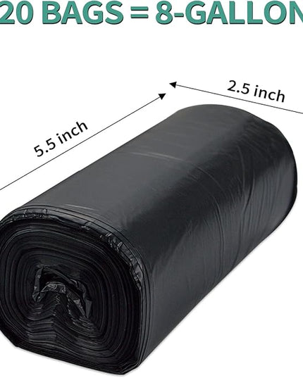 80/60/20 Portable Camping Toilet Bags 100% Compostable 8 Gallon Use with 5 Gallon Bucket Toilet, Camp Toilet Waste Bags, Disposable Biodegradable Poop Bags for Outdoor Camping
