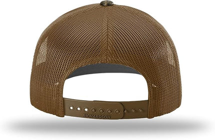 Richardson 112 Trucker Hat - Premium Adjustable Snapback Hat - Structured Six Panel Richardson Blank Caps