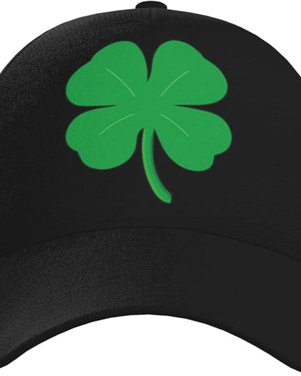 St. Patrick's Day Lucky Shamrock Hat Adjustable Irish Green Clover Baseball Cap Trucker Hat for Men Women
