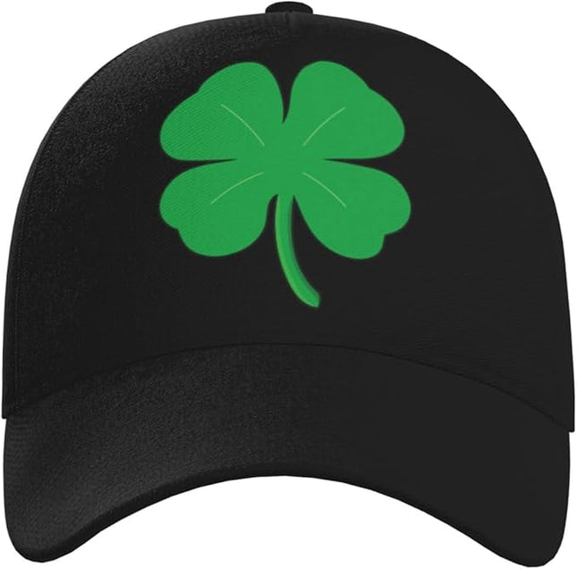 St. Patrick's Day Lucky Shamrock Hat Adjustable Irish Green Clover Baseball Cap Trucker Hat for Men Women