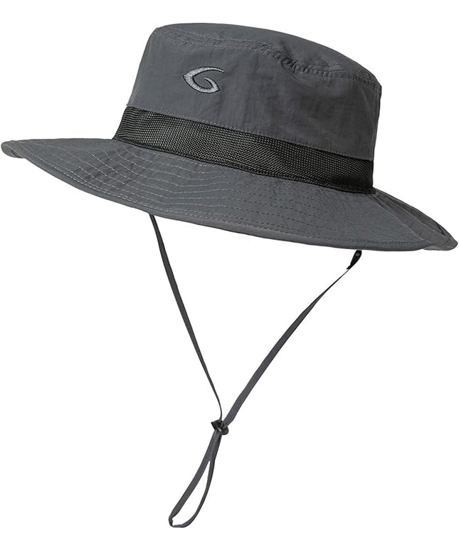 Oversized XL XXL Waterproof Sun Hat for Big Heads Mesh Bucket Hat Wide Brim Adjustable Packable Hiking Beach Fishing