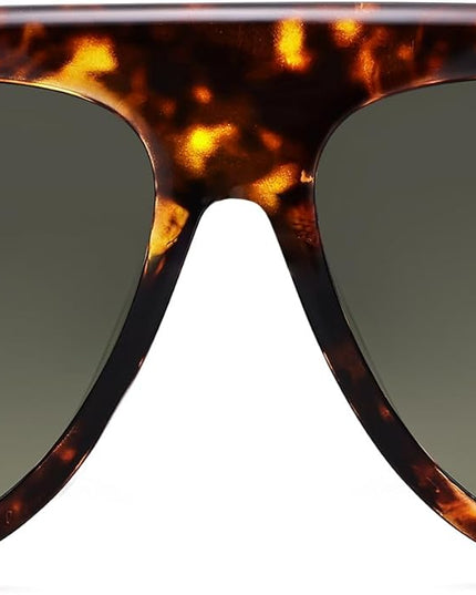 SOJOS Trendy Oversized Polarized Aviator Sunglasses Womens Men Retro Vintage 70s Style UV Protection Sun Glasses SJ2390