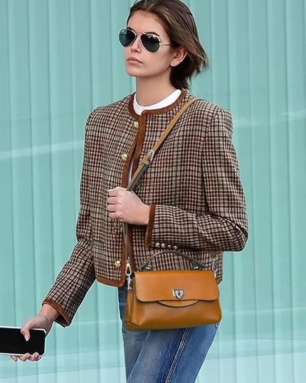 Soft Mini Crossbody Handbag, Genuine Leather Cute Shoulder Purse, Ladylike Daily Accessory