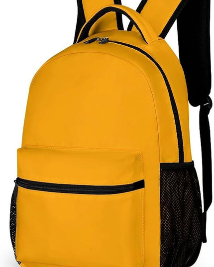 Fashion Orange Backpack Lightweight Large Capacity Laptop Daybag for Travel Work