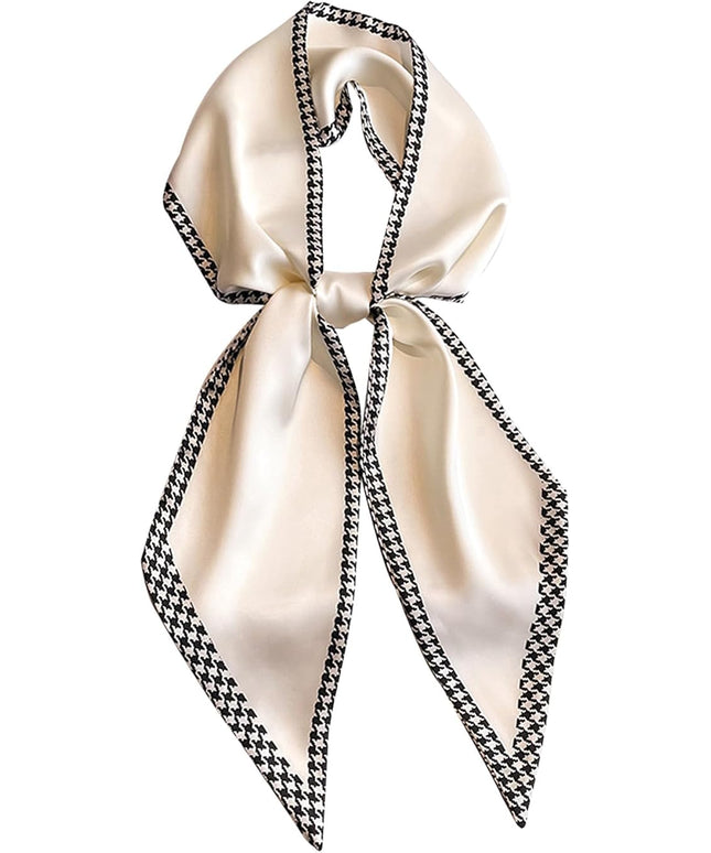Head Scarf Purse Handle Neck Satin Hair Scarfs For Bag Lightweight Silky Long Thin Women's Fashion Scarves 59 * 5.9”