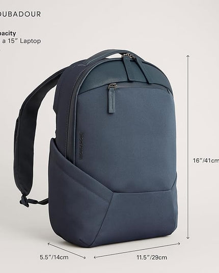 Troubadour Apex 4.0 Compact - 16L Premium Laptop Backpack - Ergonomic & Water Resistant - Designed for Work and Travel - Basalt
