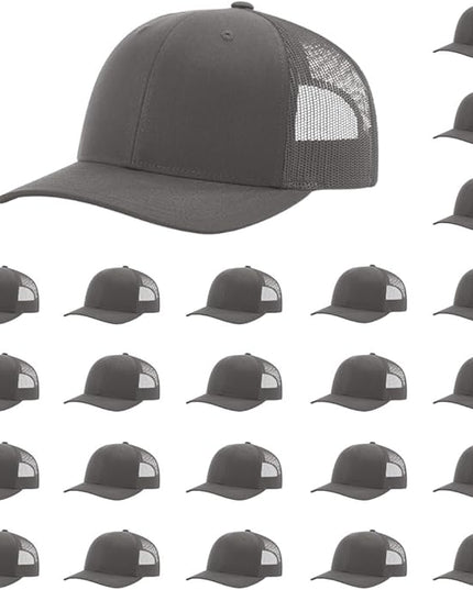 Richardson 112 Classic Six-Panel Adjustable Snapback Trucker Cap | Bulk Packs Available