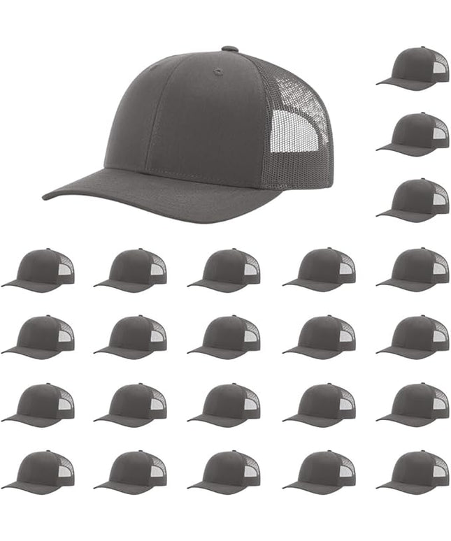 Richardson 112 Classic Six-Panel Adjustable Snapback Trucker Cap | Bulk Packs Available