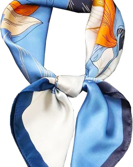 Dailyacc Hair Bandanas Scarf For Women Lightweight Fashion Neck Silk Satin Head Scarves For Sleeping Handbags Scarf