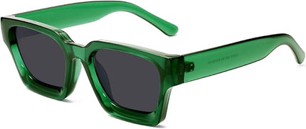 VANLINKER Thick Square Sunglasses for Men Women Retro Chunky Rectangle Shades UV400 Protection VL9731