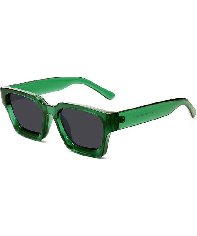 VANLINKER Thick Square Sunglasses for Men Women Retro Chunky Rectangle Shades UV400 Protection VL9731