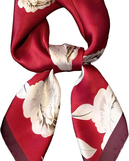 Head Bandanas Scarf for Women Silk Satin Hair Scarf Lightweight Vintage Fashion Square Neck Scarves Gift