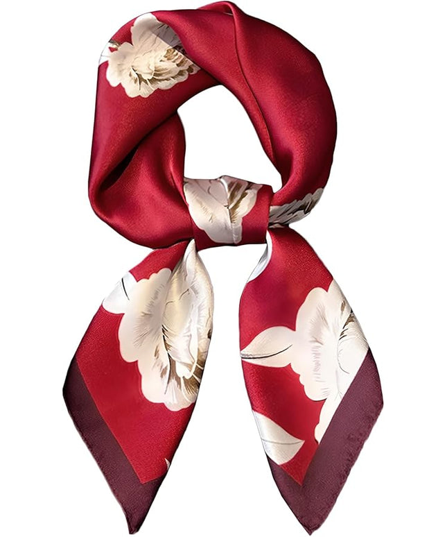 Head Bandanas Scarf for Women Silk Satin Hair Scarf Lightweight Vintage Fashion Square Neck Scarves Gift