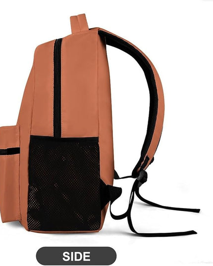 Fashion Terracotta Backpack Lightweight Large Capacity Laptop Daybag for Travel Work