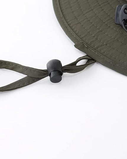 LLmoway Kids Sun Protection Hat Quick Dry Adjustable Wide Brim Mesh Bucket Hat