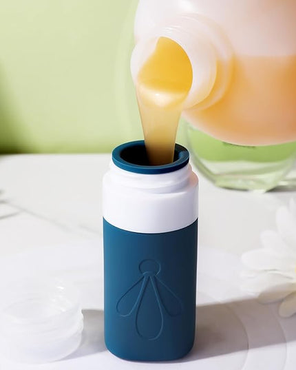 INSFIT Travel Bottles for Toiletries, TSA Approved 2oz Travel Size Toiletries, BPA Free Leak Proof Squeezable Silicone Tubes Travel Essentials for Shampoo Conditioner Lotion Soap
