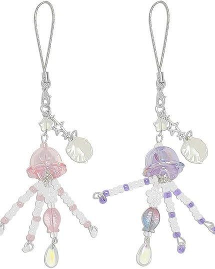 1-4PCS Cute Phone Charms Aesthetic Y2K Cell Phone Charms Strap Strawberry Butterfly Star PhoneCharm Y2K Accessories for Bag Keychain Airpods Camera Pendants Decor