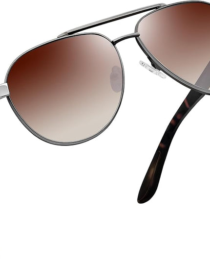 Joopin Polarized Metal Aviation Sunglasses Men, Classic Military Sun Glasses Women, Rectangle Shades UV400 Protection Costume