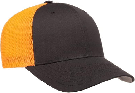 Flexfit 6511 Fitted Mid-Profile Stretchable Mesh Panels Trucker Cap | Bulk Pack Available