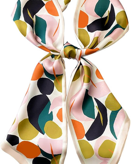 Dailyacc Hair Scarf for Women Fashion Silky Satin Headscarf Wrap Breathable Lightweight Neck Scarves For Handbag