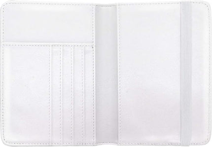 Passport Holder Cover Travel RFID Blocking Passport Cover Rose Gold Cute Flowers Passport Wallet with Elastic Band for Women