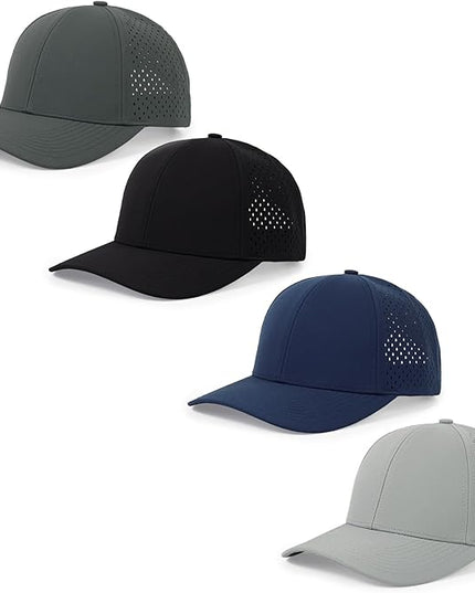 kozinu Quick Dry Baseball Cap Curved Brim Snapback Hat Laser Cut Mesh Ball Cap Golf Ball Cap for Men Women