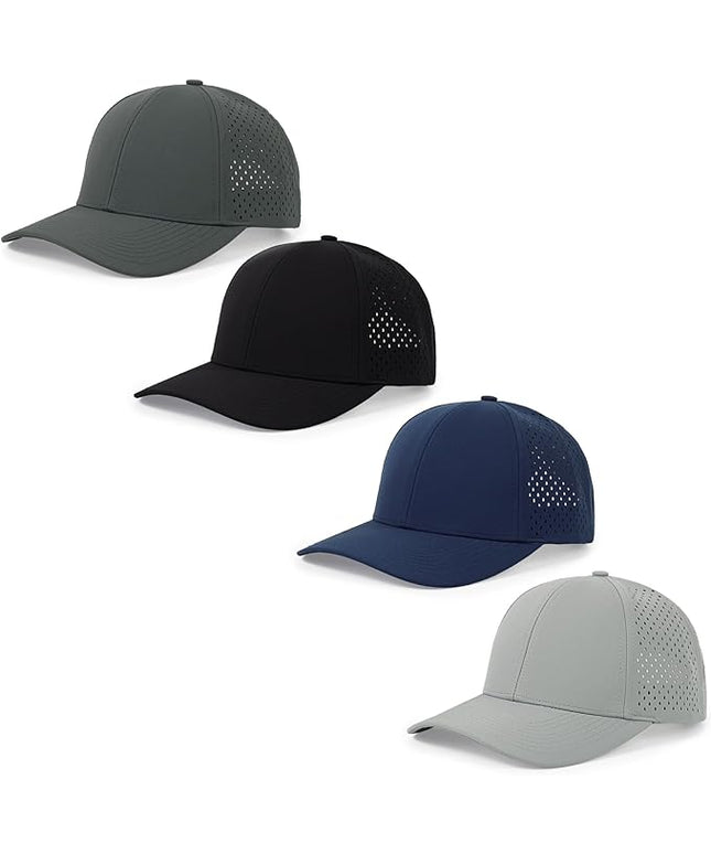 kozinu Quick Dry Baseball Cap Curved Brim Snapback Hat Laser Cut Mesh Ball Cap Golf Ball Cap for Men Women