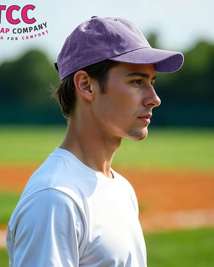 Unisex Vintage Washed Baseball Cap | Low Profile Soft Top Unstructured Cotton Baseball Cap | Adjustable Size Vintage Buckle