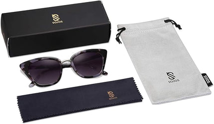 SOJOS Cat Eye Designer Sunglasses Fashion UV400 Protection Glasses SJ2052